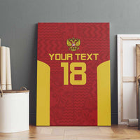 Custom Russia Football Canvas Wall Art Nashi Parni Khokhloma Style - Red - Wonder Print Shop