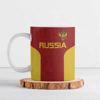Custom Russia Football Ceramic Mug Nashi Parni Khokhloma Style - Red - Wonder Print Shop