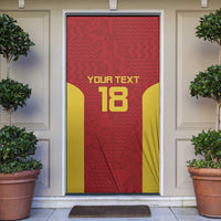 Custom Russia Football Door Cover Nashi Parni Khokhloma Style - Red - Wonder Print Shop