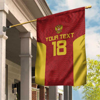 Custom Russia Football Garden Flag Nashi Parni Khokhloma Style - Red - Wonder Print Shop