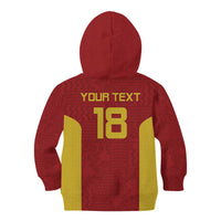Custom Russia Football Kid Hoodie Nashi Parni Khokhloma Style - Red - Wonder Print Shop