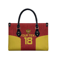 Custom Russia Football Leather Bag Nashi Parni Khokhloma Style - Red - Wonder Print Shop