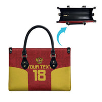Custom Russia Football Leather Bag Nashi Parni Khokhloma Style - Red - Wonder Print Shop