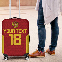 Custom Russia Football Luggage Cover Nashi Parni Khokhloma Style - Red - Wonder Print Shop