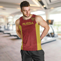 Custom Russia Football Men Tank Top Nashi Parni Khokhloma Style - Red - Wonder Print Shop