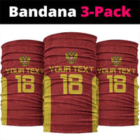 Custom Russia Football Neck Gaiter Nashi Parni Khokhloma Style - Red - Wonder Print Shop