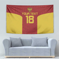 Custom Russia Football Tapestry Nashi Parni Khokhloma Style - Red - Wonder Print Shop