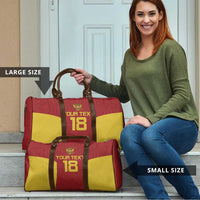 Custom Russia Football Travel Bag Nashi Parni Khokhloma Style - Red - Wonder Print Shop