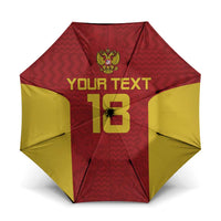 Custom Russia Football Umbrella Nashi Parni Khokhloma Style - Red - Wonder Print Shop