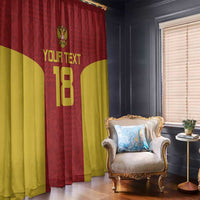 Custom Russia Football Window Curtain Nashi Parni Khokhloma Style - Red - Wonder Print Shop