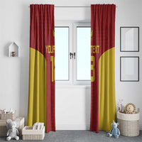 Custom Russia Football Window Curtain Nashi Parni Khokhloma Style - Red - Wonder Print Shop