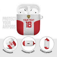 Custom Russia Football AirPods Case Nashi Parni Khokhloma Style - White - Wonder Print Shop