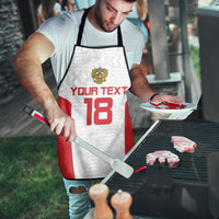 Custom Russia Football Apron Nashi Parni Khokhloma Style - White - Wonder Print Shop