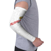 Custom Russia Football Arm Sleeves Nashi Parni Khokhloma Style - White - Wonder Print Shop