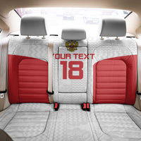 Custom Russia Football Back Car Seat Cover Nashi Parni Khokhloma Style - White - Wonder Print Shop