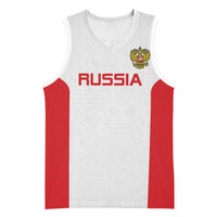 Custom Russia Football Basketball Jersey Nashi Parni Khokhloma Style - White - Wonder Print Shop