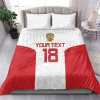 Custom Russia Football Bedding Set Nashi Parni Khokhloma Style - White - Wonder Print Shop