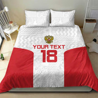 Custom Russia Football Bedding Set Nashi Parni Khokhloma Style - White - Wonder Print Shop