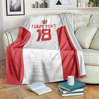 Custom Russia Football Blanket Nashi Parni Khokhloma Style - White - Wonder Print Shop