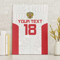 Custom Russia Football Canvas Wall Art Nashi Parni Khokhloma Style - White - Wonder Print Shop