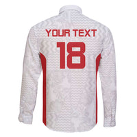 Custom Russia Football Family Matching Puletasi and Hawaiian Shirt Nashi Parni Khokhloma Style - White - Wonder Print Shop