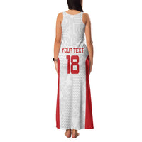 Custom Russia Football Family Matching Tank Maxi Dress and Hawaiian Shirt Nashi Parni Khokhloma Style - White - Wonder Print Shop