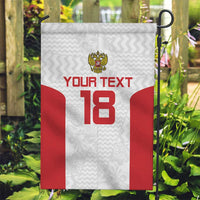 Custom Russia Football Garden Flag Nashi Parni Khokhloma Style - White - Wonder Print Shop
