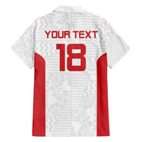 Custom Russia Football Hawaiian Shirt Nashi Parni Khokhloma Style - White - Wonder Print Shop