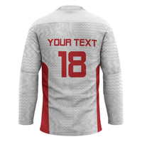 Custom Russia Football Hockey Jersey Nashi Parni Khokhloma Style - White - Wonder Print Shop