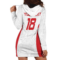 Custom Russia Football Hoodie Dress Nashi Parni Khokhloma Style - White - Wonder Print Shop