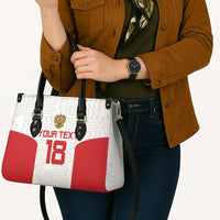 Custom Russia Football Leather Bag Nashi Parni Khokhloma Style - White - Wonder Print Shop