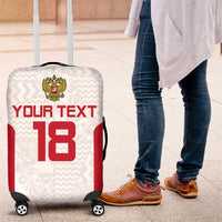 Custom Russia Football Luggage Cover Nashi Parni Khokhloma Style - White - Wonder Print Shop