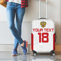 Custom Russia Football Luggage Cover Nashi Parni Khokhloma Style - White - Wonder Print Shop