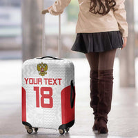 Custom Russia Football Luggage Cover Nashi Parni Khokhloma Style - White - Wonder Print Shop