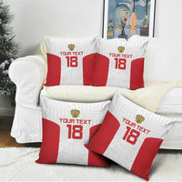 Custom Russia Football Pillow Cover Nashi Parni Khokhloma Style - White - Wonder Print Shop