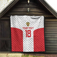 Custom Russia Football Quilt Nashi Parni Khokhloma Style - White - Wonder Print Shop