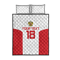 Custom Russia Football Quilt Bed Set Nashi Parni Khokhloma Style - White - Wonder Print Shop