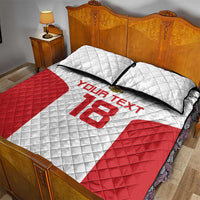 Custom Russia Football Quilt Bed Set Nashi Parni Khokhloma Style - White - Wonder Print Shop