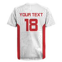 Custom Russia Football Rugby Jersey Nashi Parni Khokhloma Style - White - Wonder Print Shop