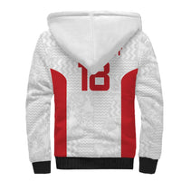 Custom Russia Football Sherpa Hoodie Nashi Parni Khokhloma Style - White - Wonder Print Shop