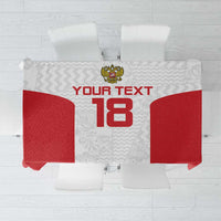 Custom Russia Football Tablecloth Nashi Parni Khokhloma Style - White - Wonder Print Shop