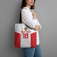 Custom Russia Football Tote Bag Nashi Parni Khokhloma Style - White - Wonder Print Shop