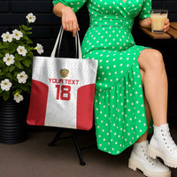 Custom Russia Football Tote Bag Nashi Parni Khokhloma Style - White - Wonder Print Shop