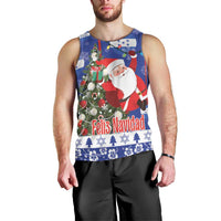 Honduras Santa Claus Christmas Men Tank Top Christmas Tree With Flag Background - Wonder Print Shop
