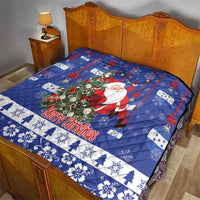 Honduras Santa Claus Christmas Quilt Christmas Tree With Flag Background - Wonder Print Shop