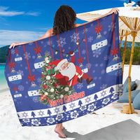 Honduras Santa Claus Christmas Sarong Christmas Tree With Flag Background - Wonder Print Shop