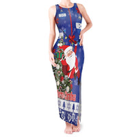Honduras Santa Claus Christmas Tank Maxi Dress Christmas Tree With Flag Background - Wonder Print Shop