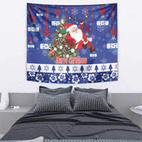 Honduras Santa Claus Christmas Tapestry Christmas Tree With Flag Background - Wonder Print Shop