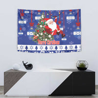 Honduras Santa Claus Christmas Tapestry Christmas Tree With Flag Background - Wonder Print Shop