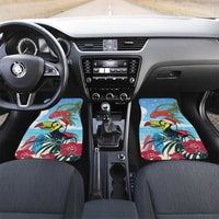Belize Keel-billed Toucan Christmas Car Mats Black Orchid Christmas Beach Vibe - Wonder Print Shop